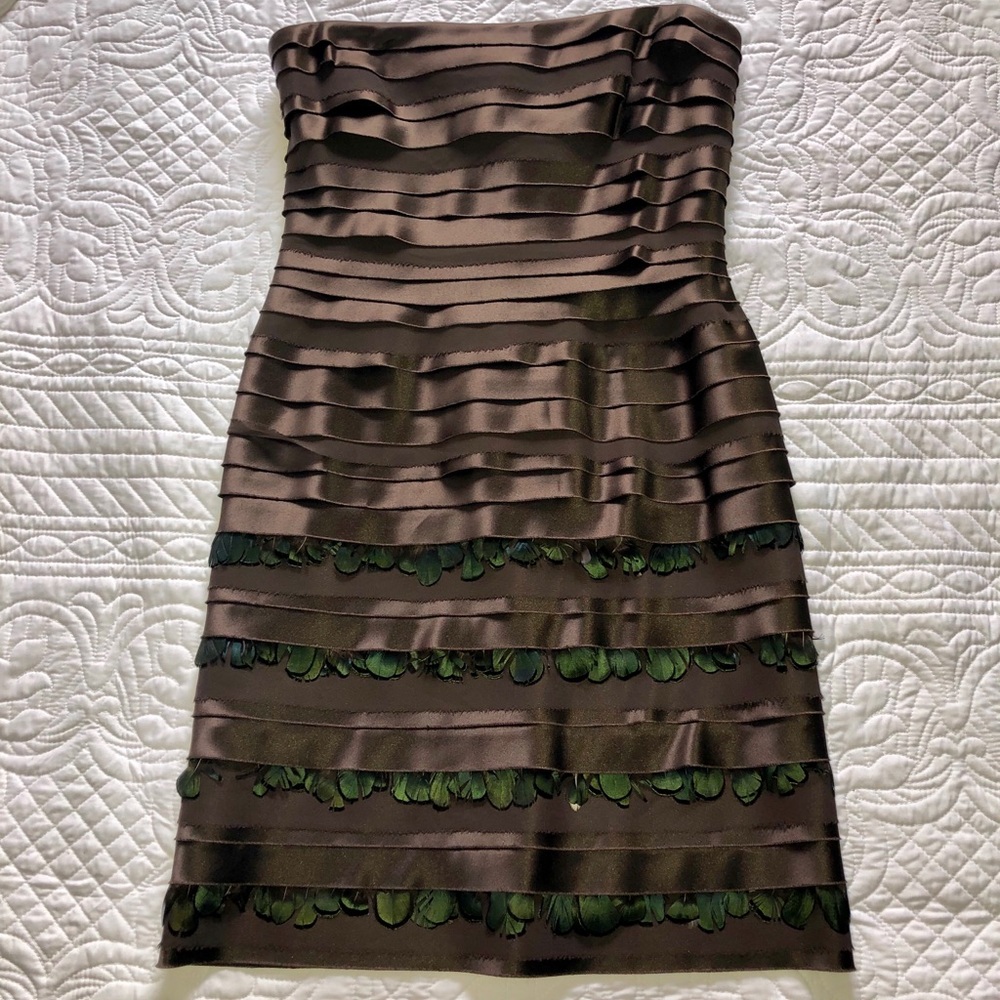 BCBG MaxAzria Sz. 4 Brown Mini Dress